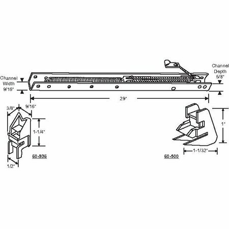 STRYBUC 29in Window Channel Balance 60-281-36